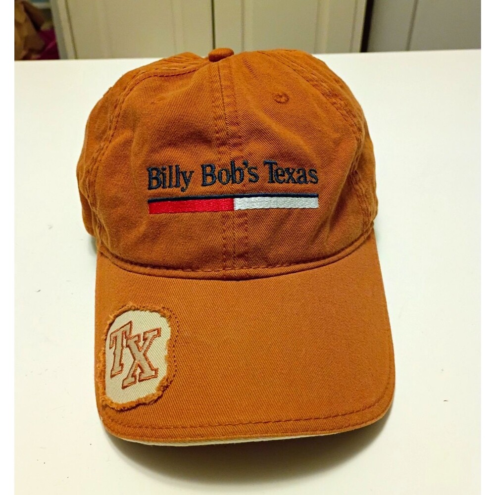 Billy Bob's Texas Brown Adjustable Twill Polyester Longhorn Baseball Cap OS